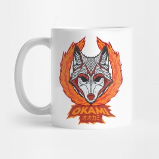 Japanese Wolf Okami Mug